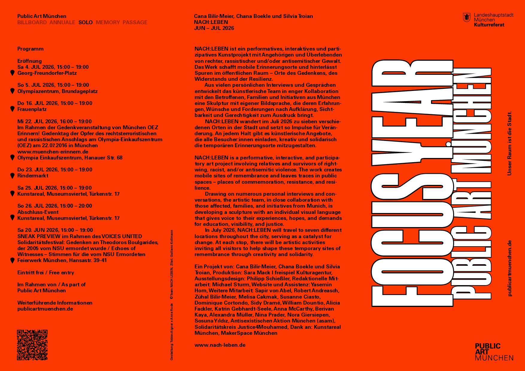 NACH:LEBEN Flyer – Seite 2, Programm